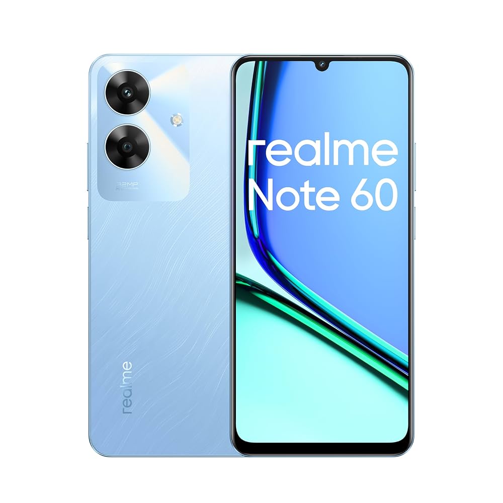 スマートフォン本体 realme Note 60 4GB/128GB Voyage Blue Realme Note 60 Global Ver. Android Cell Phone (Blue/4GB+128G